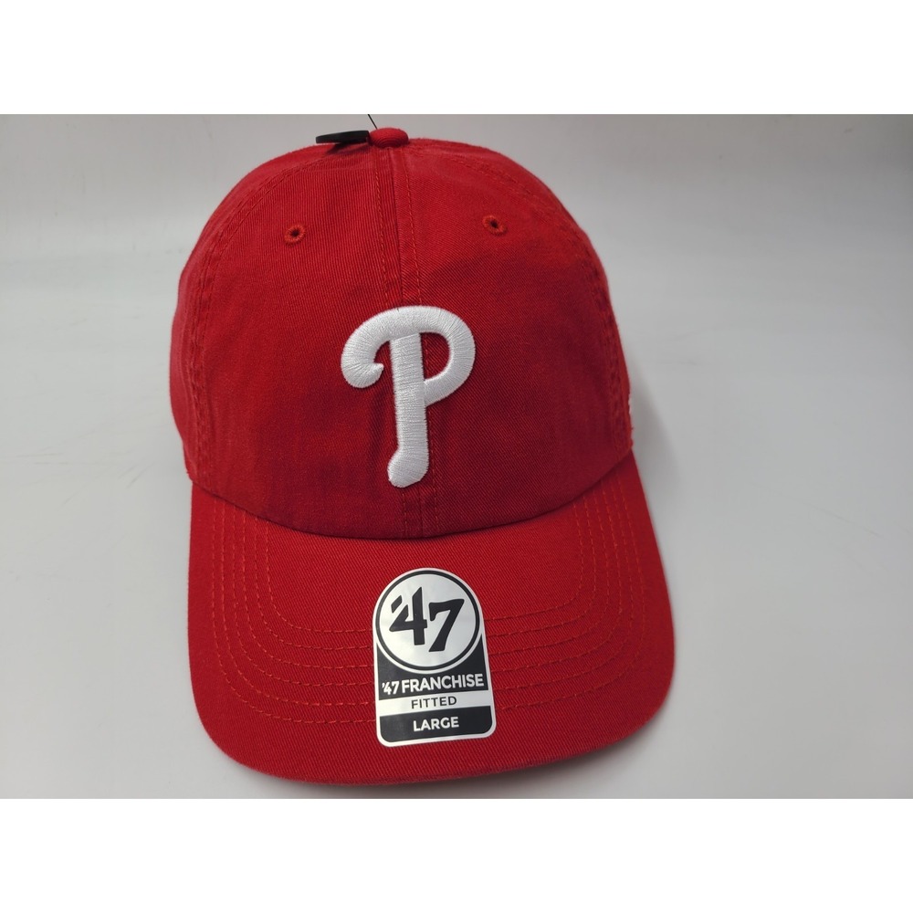 Philadelphia Phillies 47 Brand Franchise The Perfect Fitted L Hat Cap MLB Red